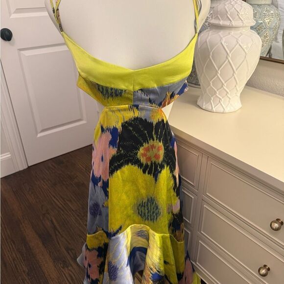 Silvia Tcherassi Analissa Floral-Print Cutout Dress size Medium-P16 - Picture 5 of 10